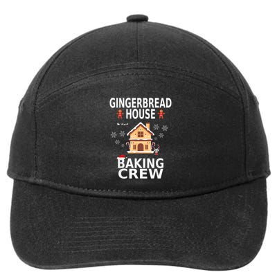 Christmas Gingerbread House Baking Crew Pajamas Matching Kid 7-Panel Snapback Hat