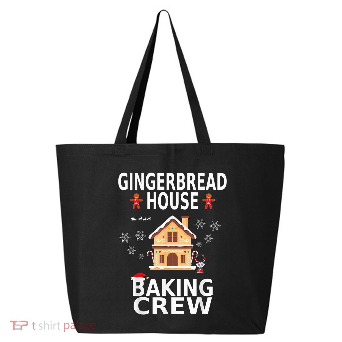 Christmas Gingerbread House Baking Crew Pajamas Matching Kid 25L Jumbo Tote