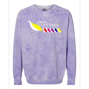 CMon Get Happy Colorblast Crewneck Sweatshirt