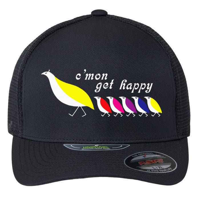 CMon Get Happy Flexfit Unipanel Trucker Cap