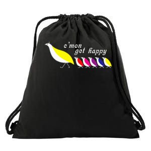 CMon Get Happy Drawstring Bag