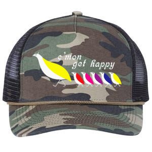 CMon Get Happy Retro Rope Trucker Hat Cap