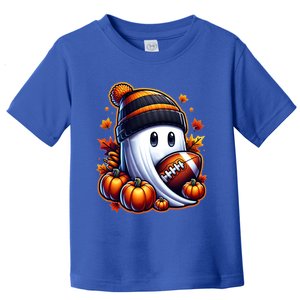 Cute Ghost Halloween Ghost Football Funny Ghost Cool Gift Toddler T-Shirt