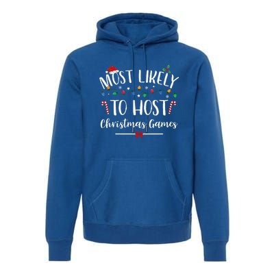 Christmas Game Host Hilarious Family Holiday Fun Premium Hoodie