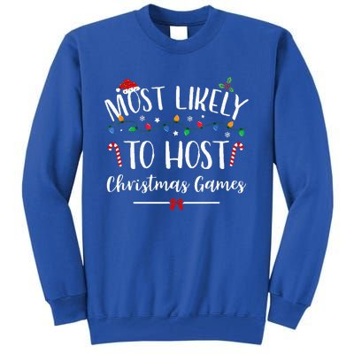 Christmas Game Host Hilarious Family Holiday Fun Tall Sweatshirt