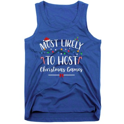 Christmas Game Host Hilarious Family Holiday Fun Tank Top