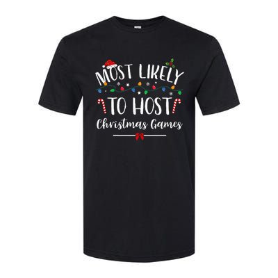 Christmas Game Host Hilarious Family Holiday Fun Softstyle CVC T-Shirt