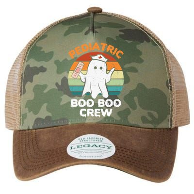 Cute Ghost Halloween Pediatric Rn Nurse Boo Boo Crew Cool Gift Legacy Tie Dye Trucker Hat