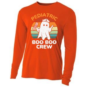 Cute Ghost Halloween Pediatric Rn Nurse Boo Boo Crew Cool Gift Cooling Performance Long Sleeve Crew