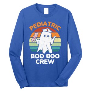 Cute Ghost Halloween Pediatric Rn Nurse Boo Boo Crew Cool Gift Long Sleeve Shirt