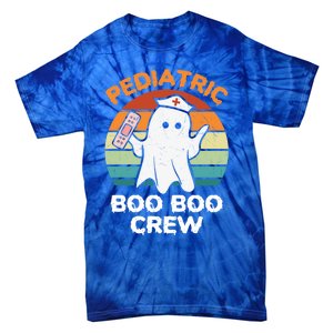 Cute Ghost Halloween Pediatric Rn Nurse Boo Boo Crew Cool Gift Tie-Dye T-Shirt