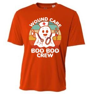 Cute Ghost Halloween Wound Care Boo Boo Crew Rn Wound Nurse Gift Cooling Performance Crew T-Shirt