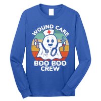 Cute Ghost Halloween Wound Care Boo Boo Crew Rn Wound Nurse Gift Long Sleeve Shirt