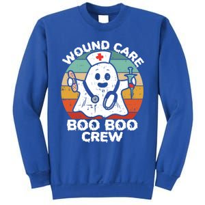 Cute Ghost Halloween Wound Care Boo Boo Crew Rn Wound Nurse Gift Sweatshirt