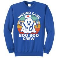 Cute Ghost Halloween Wound Care Boo Boo Crew Rn Wound Nurse Gift Sweatshirt