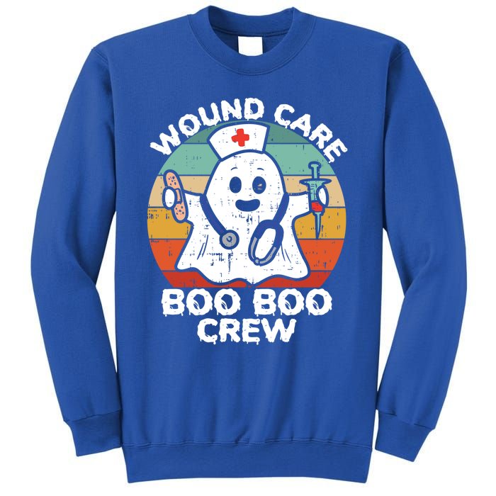 Cute Ghost Halloween Wound Care Boo Boo Crew Rn Wound Nurse Gift Sweatshirt