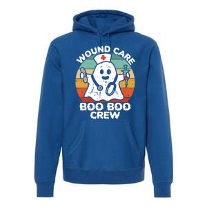 Cute Ghost Halloween Wound Care Boo Boo Crew Rn Wound Nurse Gift Premium Hoodie