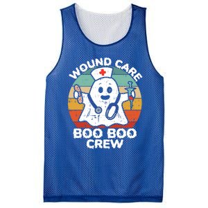 Cute Ghost Halloween Wound Care Boo Boo Crew Rn Wound Nurse Gift Mesh Reversible Basketball Jersey Tank