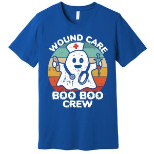 Cute Ghost Halloween Wound Care Boo Boo Crew Rn Wound Nurse Gift Premium T-Shirt