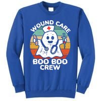 Cute Ghost Halloween Wound Care Boo Boo Crew Rn Wound Nurse Gift Tall Sweatshirt