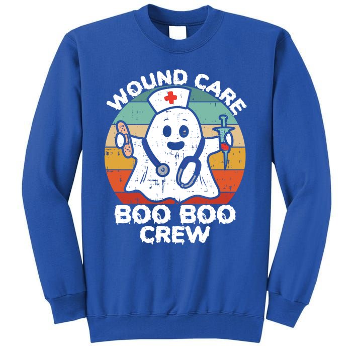 Cute Ghost Halloween Wound Care Boo Boo Crew Rn Wound Nurse Gift Tall Sweatshirt