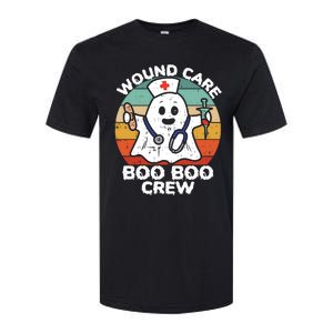 Cute Ghost Halloween Wound Care Boo Boo Crew Rn Wound Nurse Gift Softstyle CVC T-Shirt