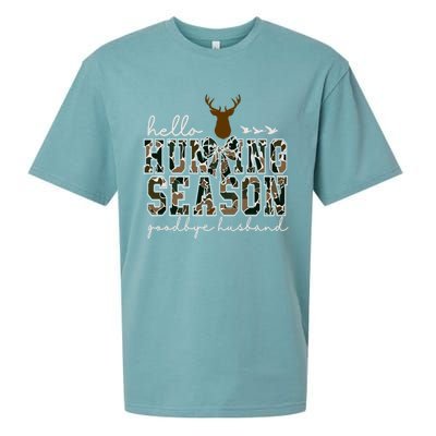 Cute Gift Hello Hunting Season Goodbye Husband Sueded Cloud Jersey T-Shirt