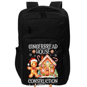 Christmas Gingerbread House Construction Xmas Crew Cookie Baking Gift Impact Tech Backpack