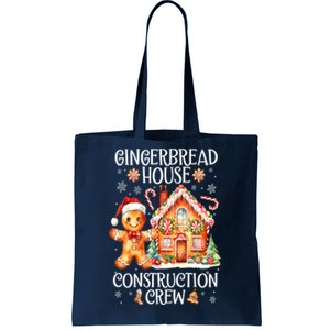 Christmas Gingerbread House Construction Xmas Crew Cookie Baking Gift Tote Bag