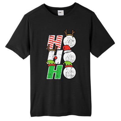 Christmas Golf Ho Ho Ho Funny Xmas Golfing Sports Golfer Tall Fusion ChromaSoft Performance T-Shirt