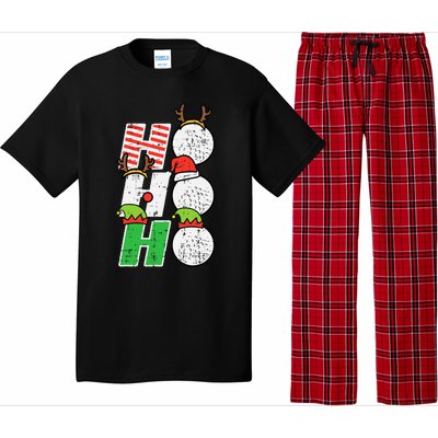 Christmas Golf Ho Ho Ho Funny Xmas Golfing Sports Golfer Pajama Set