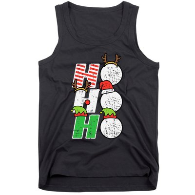 Christmas Golf Ho Ho Ho Funny Xmas Golfing Sports Golfer Tank Top