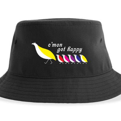 CMon Get Happy Vintage Retro Sustainable Bucket Hat
