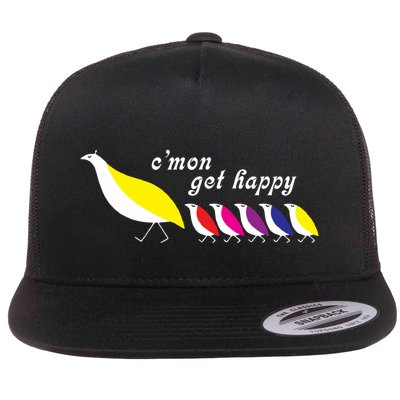 CMon Get Happy Vintage Retro Flatbill Hat