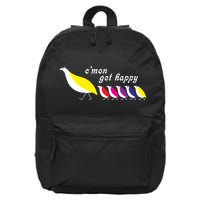 CMon Get Happy Vintage Retro 16 in Basic Backpack