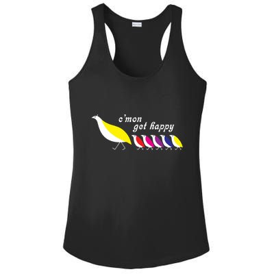 CMon Get Happy Vintage Retro Ladies PosiCharge Competitor Racerback Tank