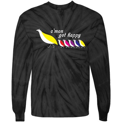 CMon Get Happy Vintage Retro Tie-Dye Long Sleeve Shirt