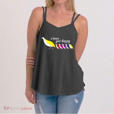 CMon Get Happy Vintage Retro Women's Strappy Tank