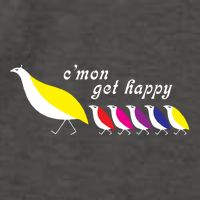 CMon Get Happy Vintage Retro Vector Backpack