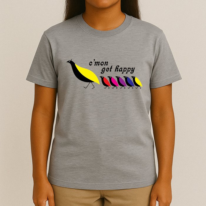 CMon Get Happy Vintage Retro T-Shirt