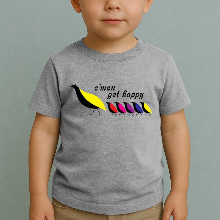 CMon Get Happy Vintage Retro Toddler T-Shirt