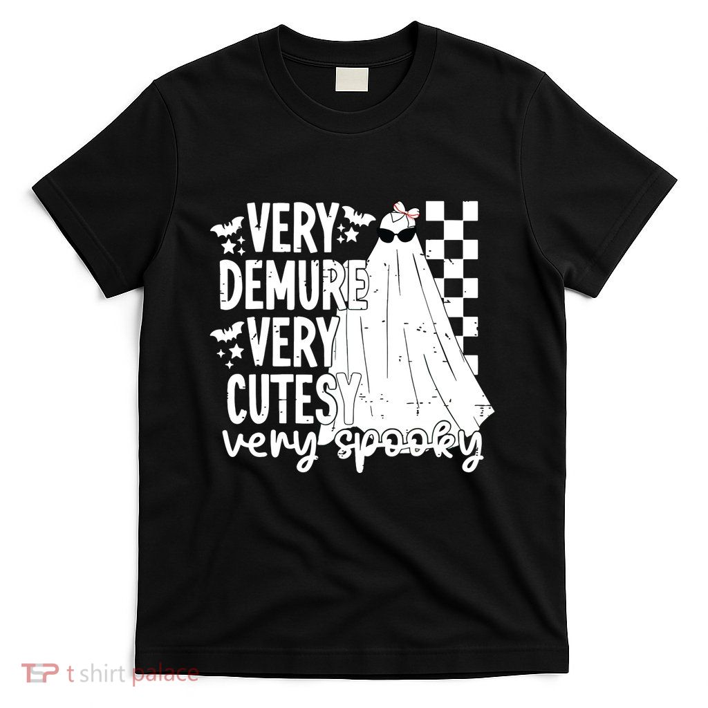 Cute Ghost Halloween Very Demure Very Cutesy Very Spooky T-Shirt