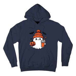 Cute Ghost Halloween Coffee Tall Hoodie