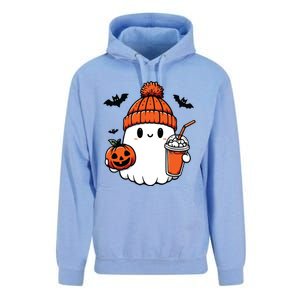 Cute Ghost Halloween Coffee Unisex Surf Hoodie