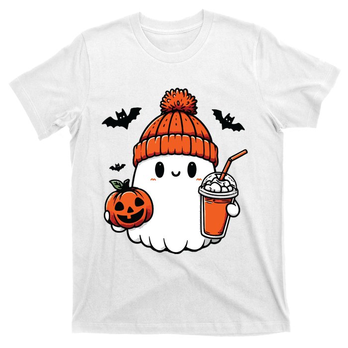 Cute Ghost Halloween Coffee T-Shirt