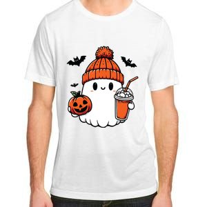 Cute Ghost Halloween Coffee Adult ChromaSoft Performance T-Shirt