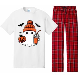 Cute Ghost Halloween Coffee Pajama Set