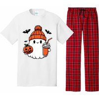 Cute Ghost Halloween Coffee Pajama Set