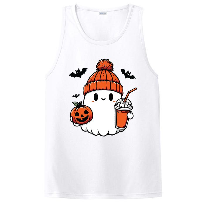 Cute Ghost Halloween Coffee PosiCharge Competitor Tank