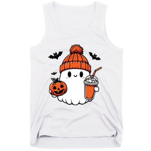 Cute Ghost Halloween Coffee Tank Top